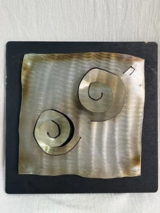 Industrial Modern Brutalist Artist Jason Mernick Copper Metal Wall Art Music - Picture 1 of 18