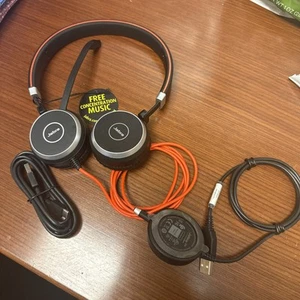 Jabra Evolve 65 On the Ear Bluetooth Wireless USB Dongle-Headset - Black - Zdjęcie 1 z 1