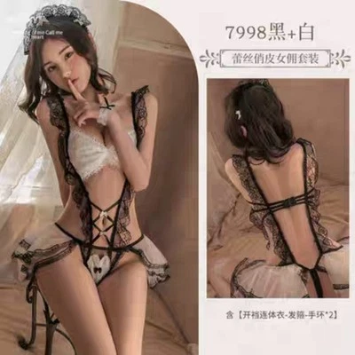 Sexy Seductora Criada Uniforme Bustier Juegos con disfraces NUEVO  Foto 1 de 3