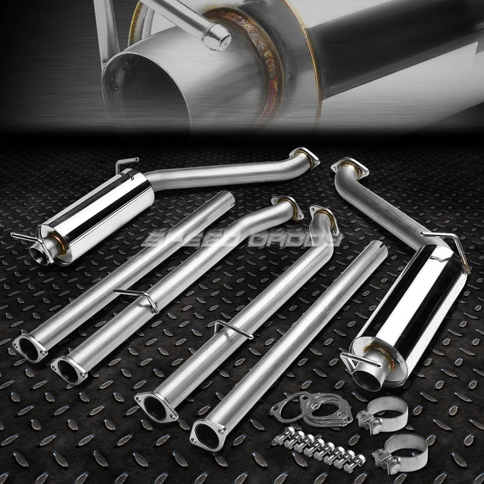 FOR 11-14 DODGE CHARGER 3.6 V6 DUAL 2.25"OUTLET STAINLESS CATBACK EXHAUST SYSTEM - Image 1 of 4