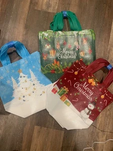 Bolsas de Regalo de Navidad Bolso de Mano con Asas - Paquete de 18 Reutilizables No Tejidas Navidad - Imagen 1 de 4