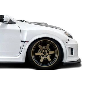 For Subaru WRX STI 13-14 Rally Style Fiberglass Front Fender Flares Unpainted - Picture 1 of 3