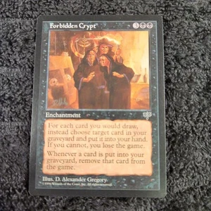 1996 Forbidden Crypt Mirage Magic the Gathering Card MTG Rare LP - Picture 1 of 2