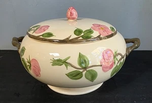 FRANCISCAN WARE DESERT ROSE Sockel Suppenterrine - England - unbenutzt mit Aufkleber - Bild 1 von 5