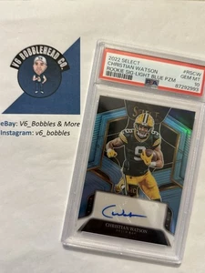 2022 Select #RSCW CHRISTIAN WATSON #/49 Rookie Auto ‘Light Blue Prizm’ PSA 10 - Picture 1 of 2