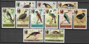 Sierra Leone 1983 Wildlife Fauna Birds Vögel Oiseaux compl set to Le5 MNH - Picture 1 of 1