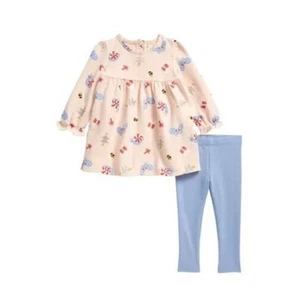 Tucker + Tate Holiday Fleece Tunic & Leggings Set Pink Glow Sparkle 6M $42 - Picture 1 of 5