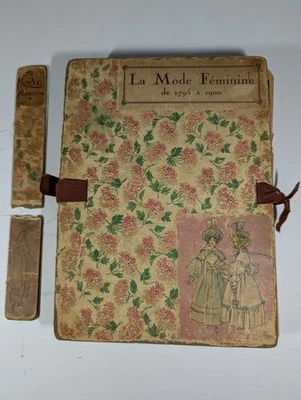  80 HAND COLORED FRENCH FASHION PRINTS LA MODE FEMININE 1785 - 1900 COMPLETE SET - Image 1 of 4