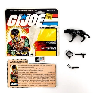 Vintage 1984 GI Joe Mutt v1 accessori spazzatura, maschera facciale, pistola, bastone da notte LEGGI - Foto 1 di 10
