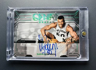 2024-25 Panini Noir Дэвид Робинсон #GGE-DRB жанровые графики зеленый с автографом /49 HOF - Изображение 1 из 2