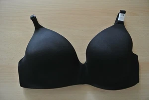 Victoria's Secret PINK Wear Everywhere Lined WIRELESS Bra -36 C- Black - Picture 1 of 8