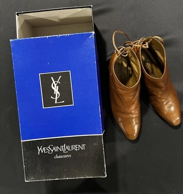 Botines de cuero vintage Yves Saint Laurent talla: 6 Foto 1 de 4
