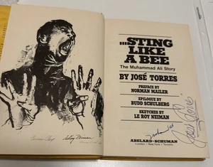 MUHAMMAD ALI & JOSE TORRES AUTOGRAPHED - STING LIKE A BEE- LOA - Picture 1 of 9