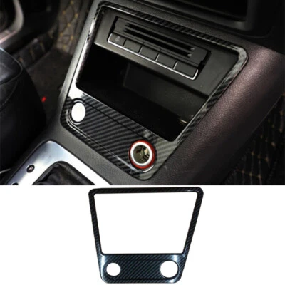 For Volkswagen Tiguan 2010-2016 Carbon Fiber Middle Console Storage Box Cover - image 1 of 4