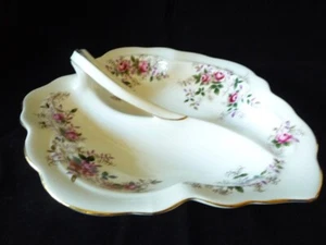Royal Albert Bone China 'Lavender Rose' 2 TEILIGE GRIFFE RELISHSCHALE England - Bild 1 von 3