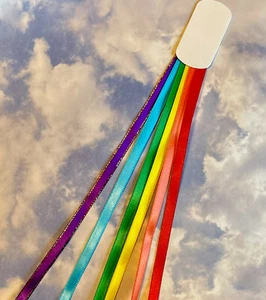 3 BIBEL LESEZEICHEN REGENBOGEN 6 Bänder mehrseitig Schüler Studien Journal Bücher Geschenk - Bild 1 von 2