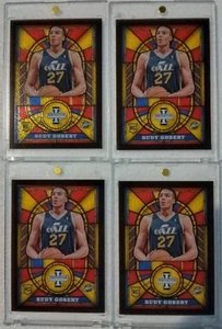 2013-14 Panini Innovation GOLD Stained glass Rudy Gobert Rookie SSP only /25 - Picture 1 of 24