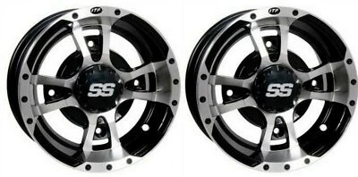 ITP 10" Front SS112 Machined Black Sport Wheels YFZ450 Raptor 700 660 Banshee - Image 1 of 3