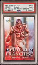 2008 Score Select Future Franchise Adrian Peterson Artist's Proof /32 PSA MINT 9