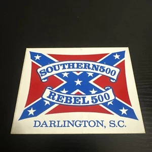 Vintage NASCAR Darlington SC Southern 500 Decal Stars and Bars Decal Rare - Picture 1 of 13