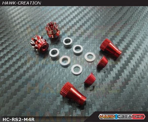 Hawk Creation Anti-Slip Stick Rocker End For Futaba , Spektrum,DJI (M3/Red/V2) - Picture 1 of 5