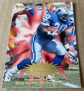 BARRY SANDERS 1997 UD COLLECTOR'S CHOICE You Crash The Game Card #C24 NM-MT - Picture 1 of 2