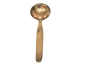Cuchara de plata cuchara de crema decoración floral estampada granito 100 35g 16cm - Imagen 1 de 6