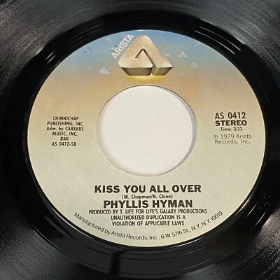 Phyllis Hyman: Kiss You All Over / So Strange 45 - Arista - Soul - Image 1 of 2