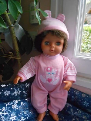 au choix combinaison+bonnet compatible poupée  raynal tinnie corolle,gégé,35cm - Photo 1/2