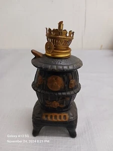 Mini Lampen Holzofen Keramik Mid Century Öl/Petroleum - Bild 1 von 9