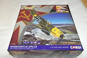CORGI AVIATION 1:72 MESSERSCHMITT BF 109E-7/B BLUE H TRIANGLE STALINGRAD 1942/3 - Picture 1 of 3