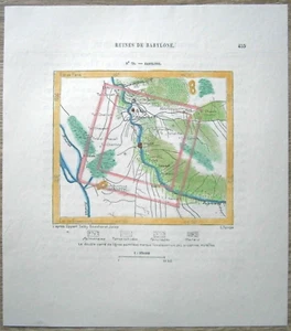 Mapa Perron 1884 BABILONIA, MESOPOTAMIA, IRAQ, #72 - Imagen 1 de 1