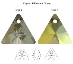 Genuine SWAROVSKI 6628 XILION Triangle Crystals Pendants * Many Sizes & Colors