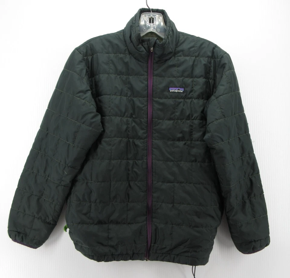 Patagonia Jacket Girls Large Green Primaloft Puffer Coat Quilted Hiking Outdoor - Image 1 of 4