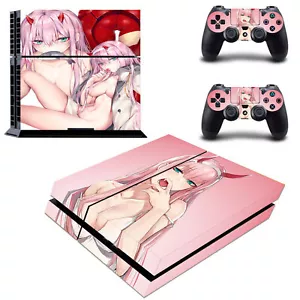 PS4 Slim Pro Console Controller Skin Pink Lady Sexy Girl Wrap Stickers Decal Set - Picture 1 of 6