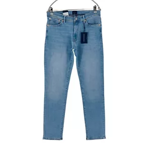 GANT MAXEN Mens Light Blue Stretch Extra Slim Fit Jeans W36 L32 - Picture 1 of 12