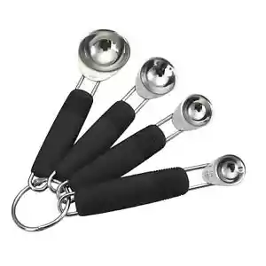 MasterClass Deluxe Stainless Steel 4 Piece Measuring Spoon Set - Picture 1 of 2
