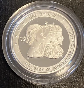 2010 -100 Years Of Australian Coinage- One Dollar Proof -COA /7617/12.500- Rare - Bild 1 von 9