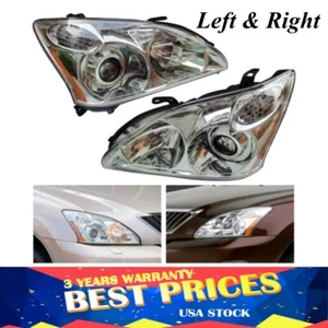 For Lexus 2004-2009 RX330 RX350 RX400h HID+Halogen Headlights Headlamps RH + LH - Picture 1 of 21
