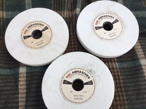 8” surface grinding wheel, 1 1/4” hole x 7/8” , recessed center, 10A46J8V 6, SGL - Picture 1 of 7