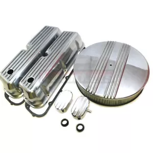 Ford SBF Finn Polish 62-85 Bloque Pequeño 14" Limpiador Motor Vestir Kit Nostálgico - Imagen 1 de 5