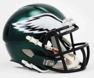 CASCO DE FÚTBOL AMERICANO PHILADELPHIA EAGLES MINI VELOCIDAD DE RIDDELL (NO PARA USAR) - Imagen 1 de 4
