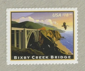 #4439 $18.30 Bixby Creek Bridge Express Mail SINGLE STAMP Mint Never Hinged - Picture 1 of 1