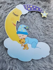 nursery  room decor , moon light, Wall decals , baby boys - Picture 1 of 3