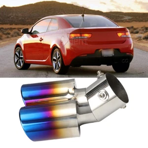 Tubo de escape trasero doble punta silenciador trasero tubo de escape automático para Kia Forte Optima 2,5" - Imagen 1 de 12