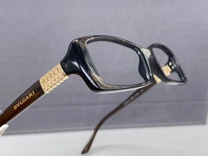 Bvlgari Eyeglasses Frames woman Braun Rhinestone Angular Narrow 4039 Full Rim Np - Picture 1 of 17