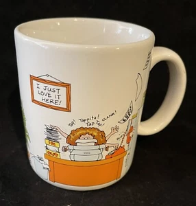 Vintage Hallmark Kaffeetasse Tasse Ich liebe es einfach hier, wie man im Büro miteinander auskommt - Bild 1 von 6