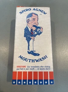 Jabón enjuague bucal Spiro Agnew “Pie en la boca” 1970 recuerdo de novedad política - Imagen 1 de 5