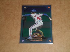 1998 Leaf Fractal Foundations 50th Anniversary PEDRO MARTINEZ SP! #d/3999 EXPOS!