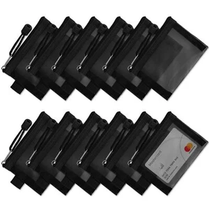 12 Pcs Black Coin Purse Small Zipper Pouch Mini Zipper Mesh Bags 3x4.32 Inch ... - Picture 1 of 7
